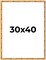 30x40 Bamboo Picture Frame with UV-Resistant Acrylic & Acid Free Backing, Available in 4 Finishes - Brown, Black, Gold, and Natural